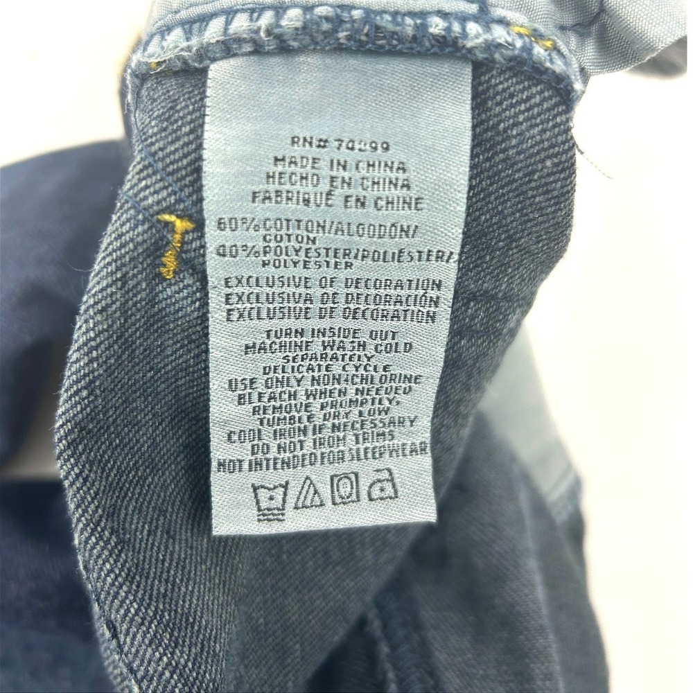 Lucky Brand Toddler Boys Dark Wash Denim Jeans Size 3T Elastic Waist - Picture 6 of 10